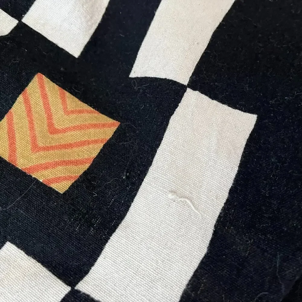 Sam Hilu Block Print Tablecloth Kuba-Inspired 69